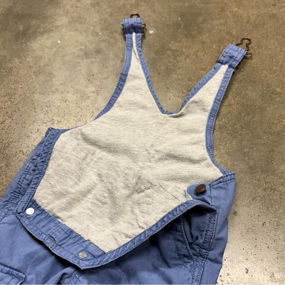 Vintage OshKosh B'gosh Lined Overalls Cargo Baby Bibs Pants USA Style - Picture 7 of 10